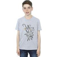 Where The Wild Things Are Boy's T-Shirt in Grey | Size: 3-4 Years