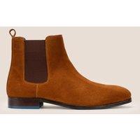 Oswin Hyde Men's Vinnie Suede Chelsea Boots in Tan | Size: 10