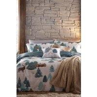Furn Arcticus Arctic Animal Reversible Duvet Cover Set in Blue | Size: Double