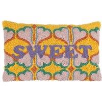 Heya Home Sweet Knitted Tufted Loop Cushion | Size: 30 cm x 50 cm