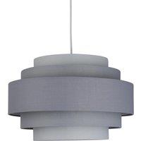 First Choice Lighting Grey Ombre 5 Tier Ceiling Light Shade