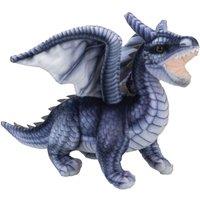 VFM e-Store Dragon Soft Toy Realistic Looking Dragon Plush Cuddly Fantasy 25cm in Grey