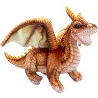 VFM e-Store Dragon Soft Toy Realistic Looking Dragon Plush Cuddly Fantasy 30cm in Brown