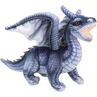 VFM e-Store Dragon Soft Toy Realistic Looking Dragon Plush Cuddly Fantasy 30cm in Grey
