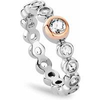 Clogau Women's Celebration Sterling Silver Tennis Ring with Topaz in Metallics | Size: O