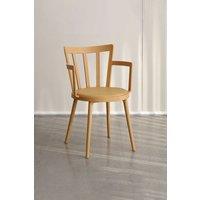 4Pcs PP Dining Chairs PU Leather Padded with Armrest