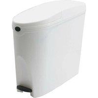 ProKleen White Pedal Operated Toilet Sanitary Bin 20 Litre Capacity