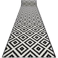RugsX Bcf Morad Runner in Black | Size: 100 cm x 240 cm
