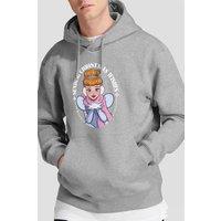 Cinderella Men's Christmas Wishes Hoodie Light Grey | Size: Medium