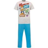 Disney Men's Toy Story Buzz & Woody Pyjamas in Blue | Size: 2XL