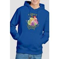 Disney Princess Men's Christmas Season Of Giving Ariel, Tiana Hoodie Royal | Size: Large