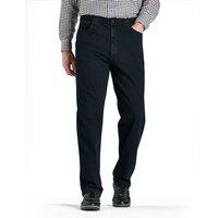 Chums Men's Elastic Waist Denim Jeans in Stretch Fabric in Black | Size: 48R