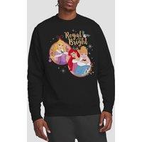Cinderella Men's Christmas Royal & Bright, Ariel Sweatshirt Black | Size: 2XL