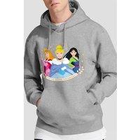 Cinderella Men's Christmas Dreams, Aurora, Mulan Hoodie Light Grey | Size: Small