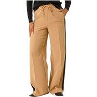 Roman Women's Side Stripe Wide Leg Trouser in Tan | Size: 18