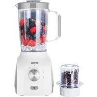 Geepas 600W Multifunctional Blender with 1.8L Jar & Spice Grinder Stainless Steel Blades, 3-Speed in White