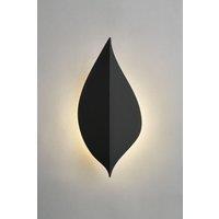 BHS Lighting Lesley LED Leaf Style Outdoor Wall Light in Dark Grey