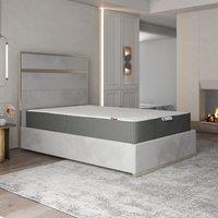 DS Living Cool Gel 2000 Pocket Sprung Rolled Mattress - Super King in Mid Grey | Size: Double