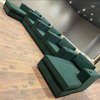 HOB Furniture Thomas Chaise Individual Cinema Seating - 12ftx5ft in Dark Green