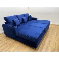 HOB Furniture Charles Cinema Sofa - 11ftx6ft in Dark Blue