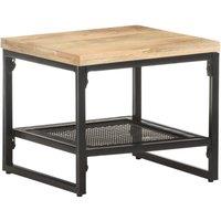 Berkfield Home Side Table 40x40x35 cm Solid Mango Wood in Brown | Size: 40 x 40 x 35 cm