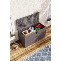 99-Gallon Rattan Outdoor Deck Box