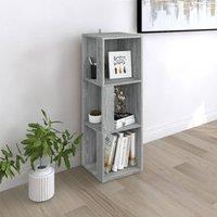 Berkfield Home Corner Cabinet Grey Sonoma 33x33x100 cm Engineered Wood | Size: 33 x 33 x 100 cm
