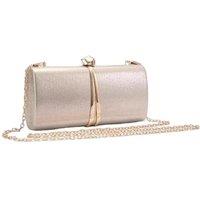 Fontanella Fashion Women's Cordelia Mini Evening Clutch Bag with Chain Strap in Gold