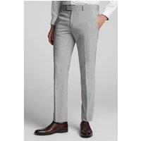 Antique Rogue Men's Grey Plain Skinny Trousers | Size: 40R
