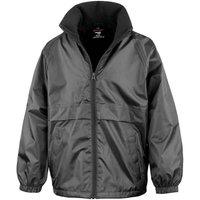 Result Core Fleece Lined Jacket in Black | Size: 7-8 Years