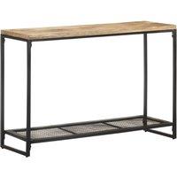 Berkfield Home Console Table 110x35x75 cm Solid Mango Wood in Brown | Size: 110 x 35 x 75 cm