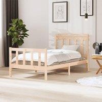 Bed Frame Solid Wood 100x200 cm