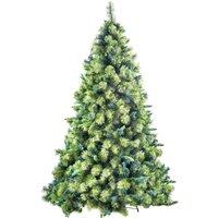 Shatchi 8FT Kentucky Pine Green Pencil Needle Tips Plain Bushy Artificial Christmas Tree