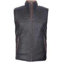 Infinity Leather Men's Reversible & Brown Leather Gilet-Preston in Tan | Size: 4XL
