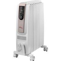 DELONGHI Digital Oil Filled Radiator, Electric Heater, Dragon 4, 2000W, TRDSX40820E.WB in White
