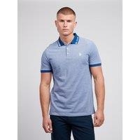 U.S. POLO ASSN. Men's Two Tone Pique Polo Shirt in Dark Blue | Size: XL