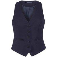 Brook Taverner Women's One Luna Tailored Waistcoat in Navy | Size: 16-18