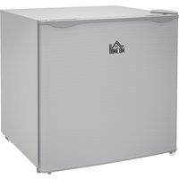 HOMCOM 35L Tabletop Freezer with Removable Wire Shelf & Two Keys in Grey