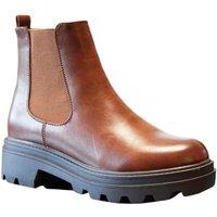 IVACHY Women's Women Chelsea Elastic Boots in Tan | Size: 3