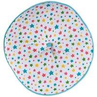 Homescapes Multi Stars & Blue Stripes Round Floor Cushion