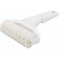 KitchenCraft White Lattice Pastry Roller, Blister Packed