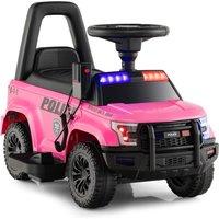 Costway Ride On Car 6V Battery Powered Electric Rideon Vehicle w/ Real Megaphone in Pink