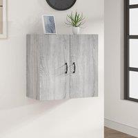 Berkfield Home Wall Cabinet Grey Sonoma 60x31x60 cm Engineered Wood | Size: 60 x 31 x 60 cm
