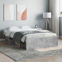 Berkfield Home Bed Frame Concrete Grey 120x190 cm Small Double