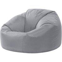 icon Classic Indoor Outdoor Bean Bag Yellow Bean Bag Chair in Light Grey