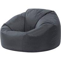 icon Classic Indoor Outdoor Bean Bag Yellow Bean Bag Chair in Charcoal