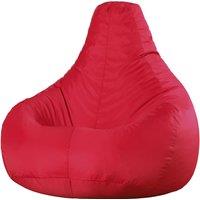 icon Recliner Indoor Outdoor Bean Bag Khaki Bean Bag Chair in Red
