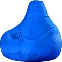 icon Recliner Indoor Outdoor Bean Bag Khaki Bean Bag Chair in Blue