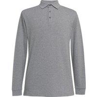 Brook Taverner Men's Frederick Long-Sleeved Polo Shirt in Grey | Size: XL