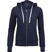 TEE JAYS Women's Fashion Zip Hoodie in Navy | Size: Small